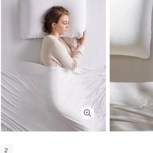 Crisp White Cotton Sheets for a Minimalist Look SPLIT KING